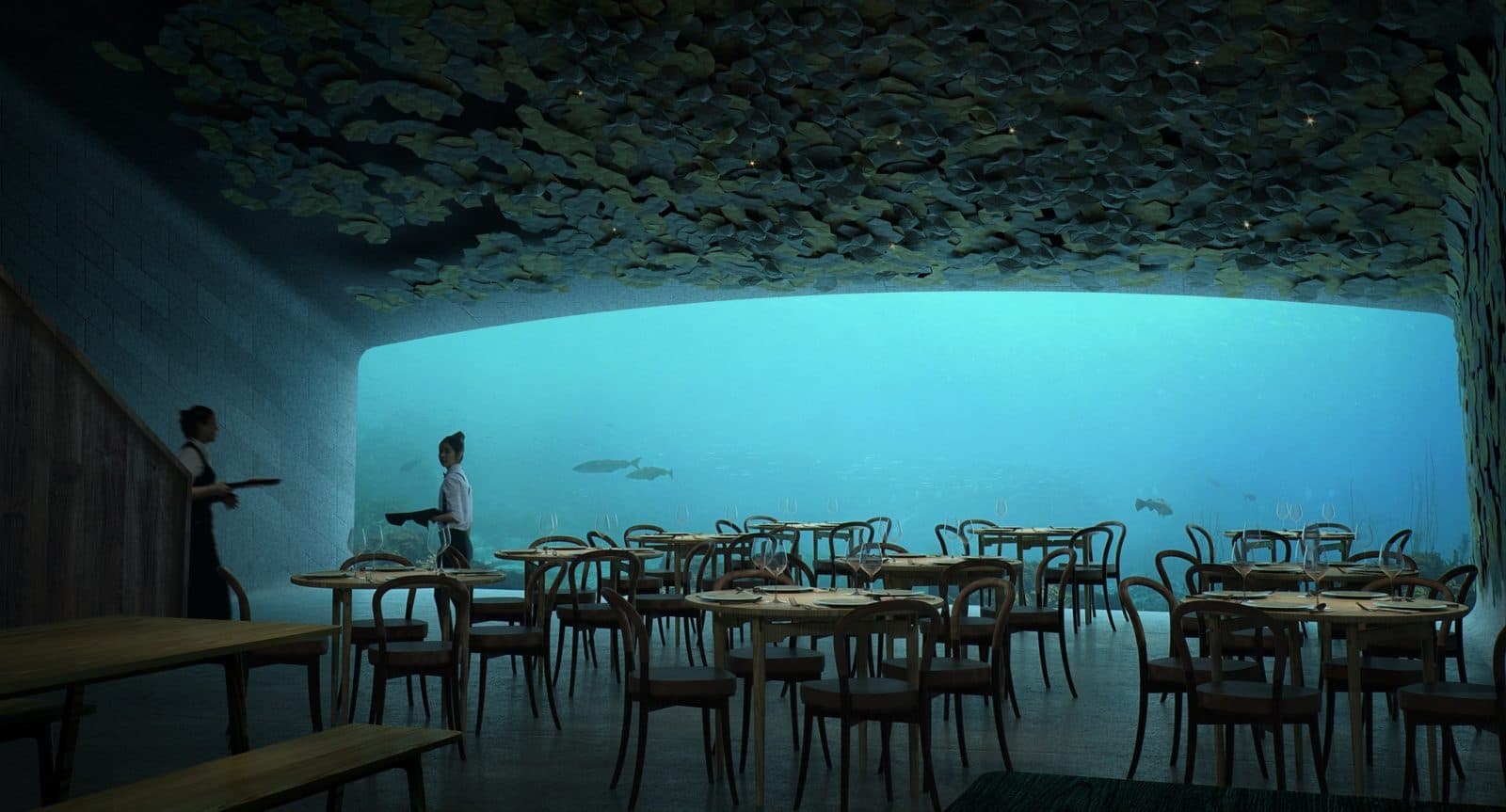 Europa's eerste onderwaterrestaurant opent in Noorwegen